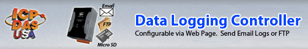 Data Logging Controller Configurable via Web Page